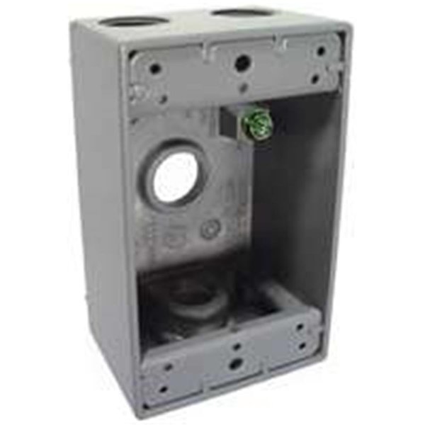 Pro Plug Electrical Box, 18.3 cu in, FSS Box, 1 Gang, Aluminum PR106916